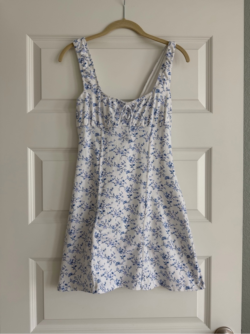 bp Blue Floral Print Mini Dress